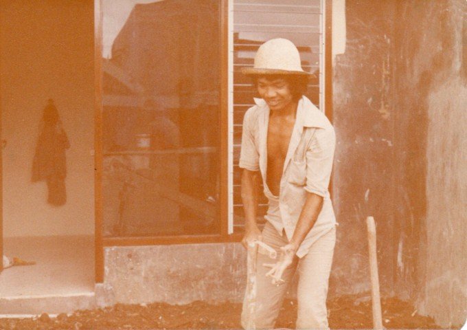 Worker in a 1979 project archive